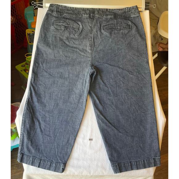 Coldwater Creek Women Capri Jeans size W18 Blue Mid Rise Stretch - Picture 10 of 11